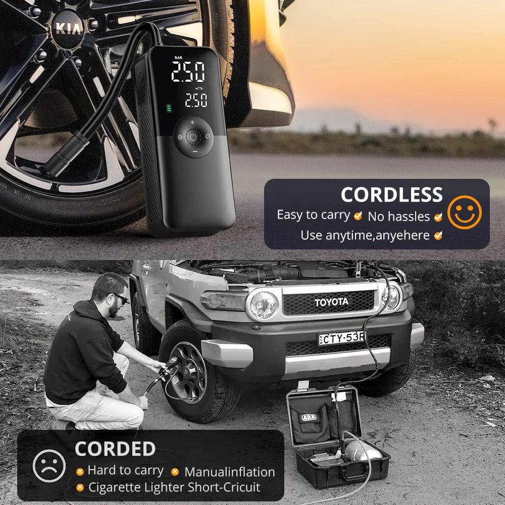 Portable Cordless Tire Inflator